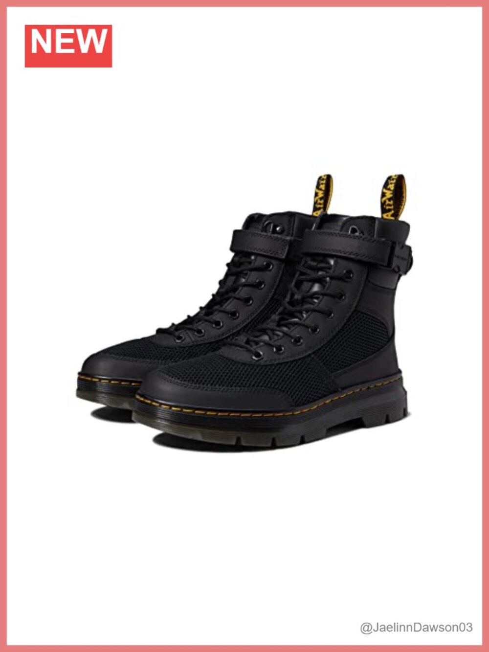 Dr. Martens Leather Ankle Combat Boots Lace-Up Platform